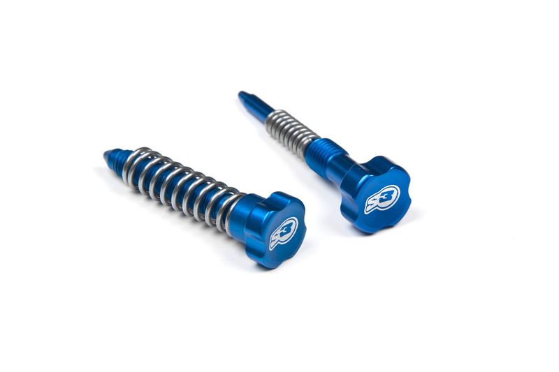 Carburateur S3 Vis de réglage ralenti + air + ressorts bleu