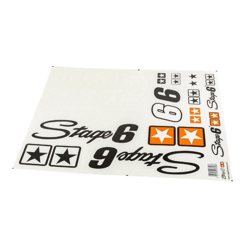 Planche de stickers Stage 6 BLANC 590x420 mm