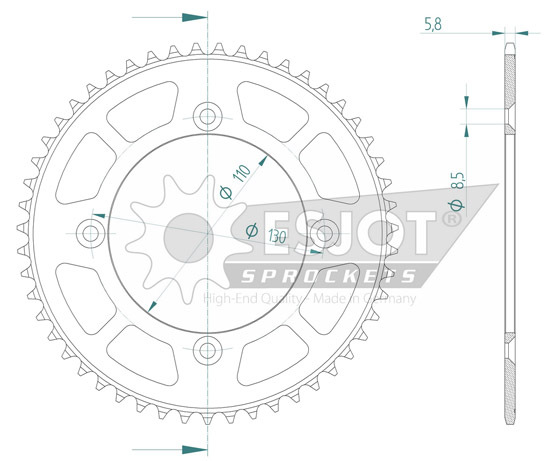 Couronne SuperProx 51 dents