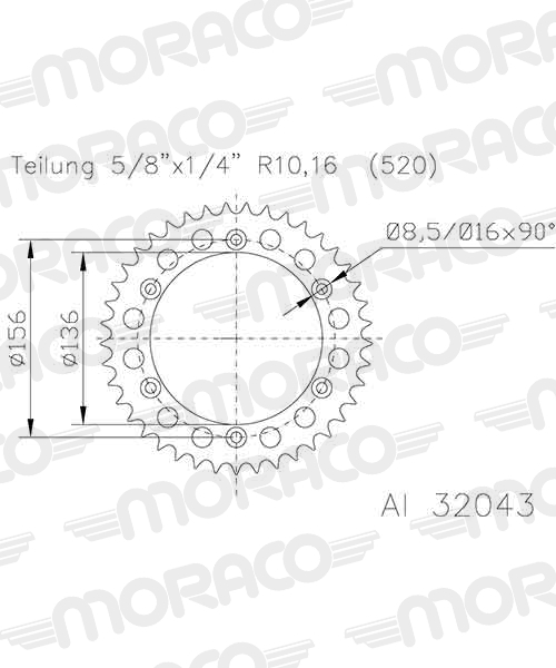 Couronne SuperProx 39 dents