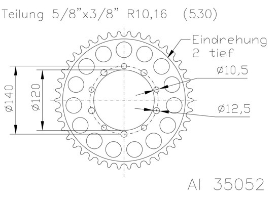 Couronne SuperProx 46 dents