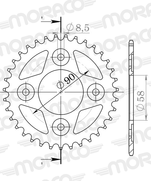 Couronne SuperProx Black 35 dents