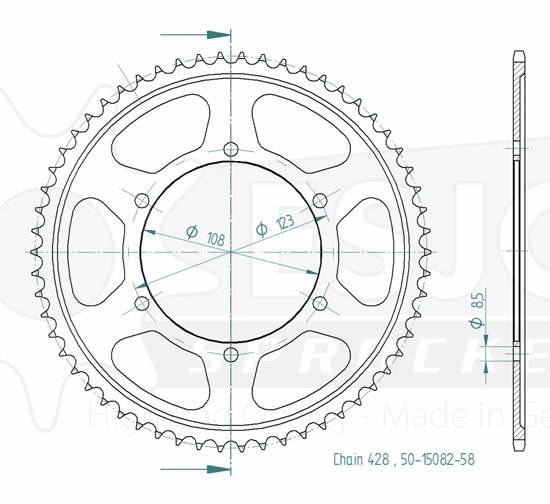 Couronne SuperProx 58 dents