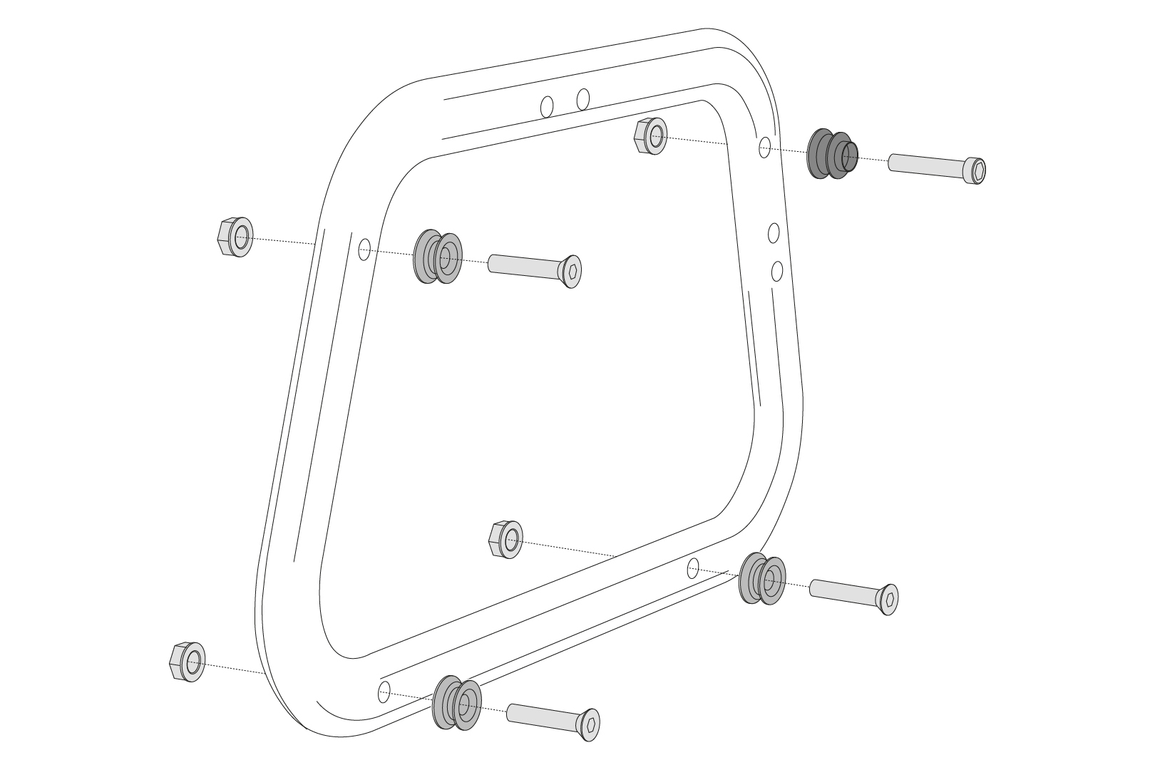 Kit de fixation Bagagerie SW-MOTECH Pour valises AERO ABS sur support EVO