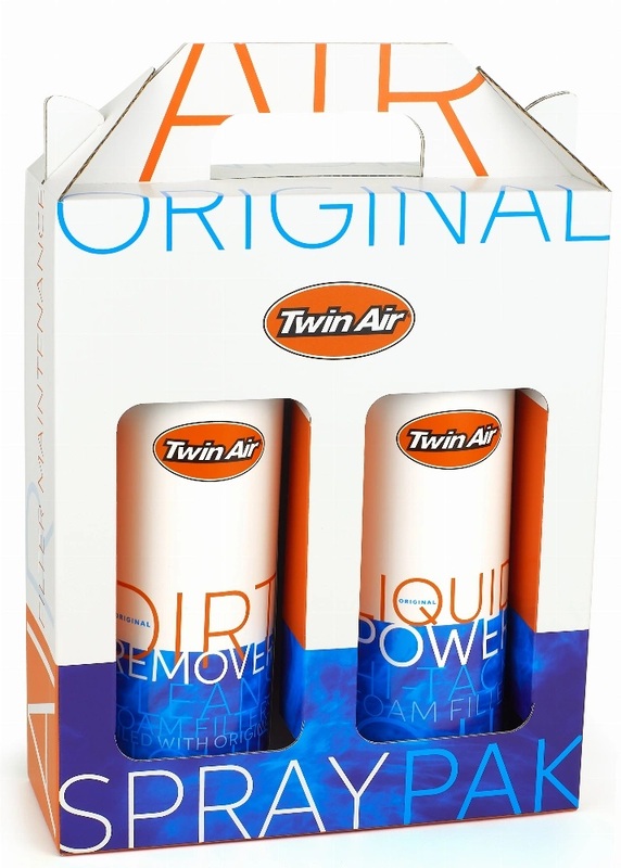 Produit de lavage Twin air Pack nettoyage Liquid Power Spray + Dirt Remover - 2x500ml