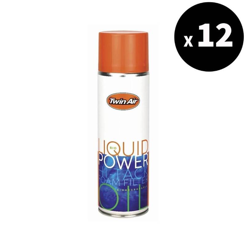 Graisse filtre à air Twin air Huile pour Bio Liquid Power Foam biodégradable - 500ml x12