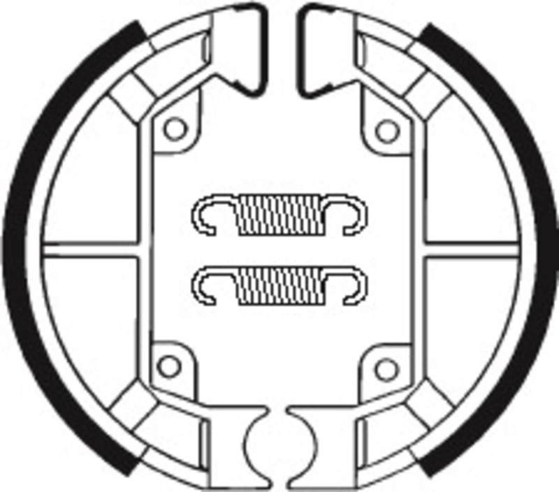 Mâchoires de frein Tecnium Scooter organique - BA187