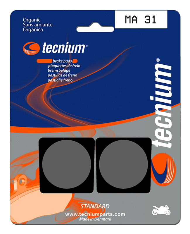 Plaquettes de freins Tecnium route organique - MA31