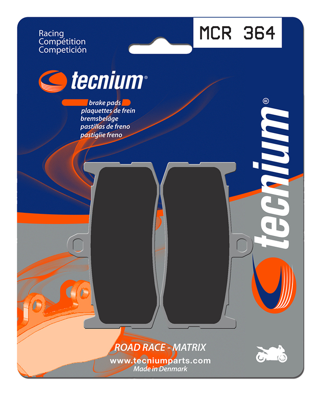 Plaquettes de freins Tecnium Racing métal fritté carbone - MCR364