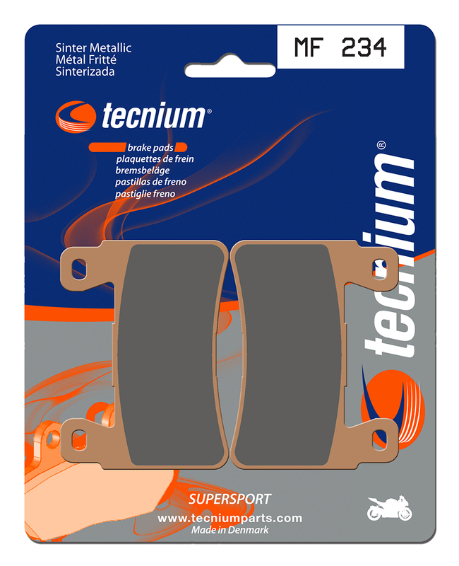 Plaquettes de freins Tecnium Performance métal fritté - MF234