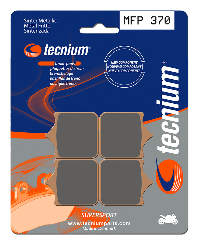 Plaquettes de freins Tecnium Trail Performance métal fritté - MFP370