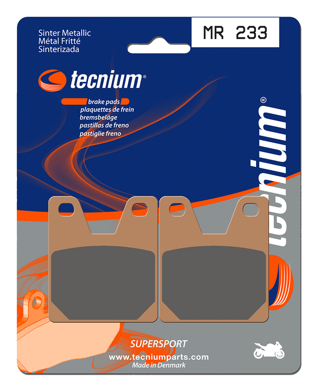 Plaquettes de freins Tecnium Performance métal fritté - MR233