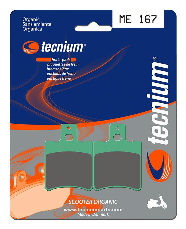 Plaquettes de freins Tecnium Scooter organique - ME167