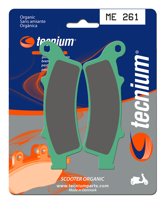 Plaquettes de freins Tecnium Scooter organique - ME261
