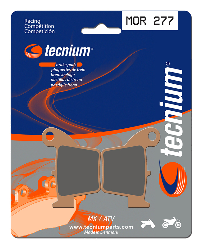 Plaquettes de freins Tecnium Racing MX/Quad métal fritté - MOR277