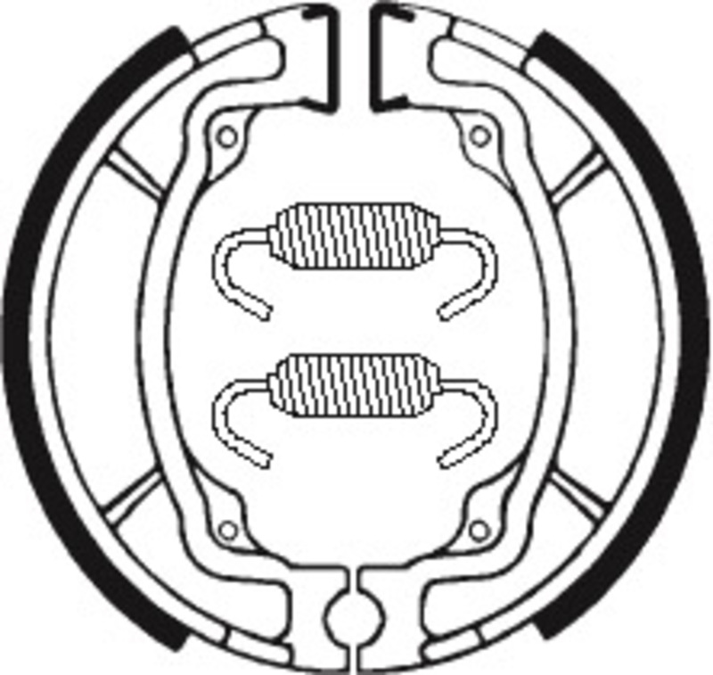 Mâchoires de frein Tecnium Scooter/Street/Off-Road/Quad organique - BA015