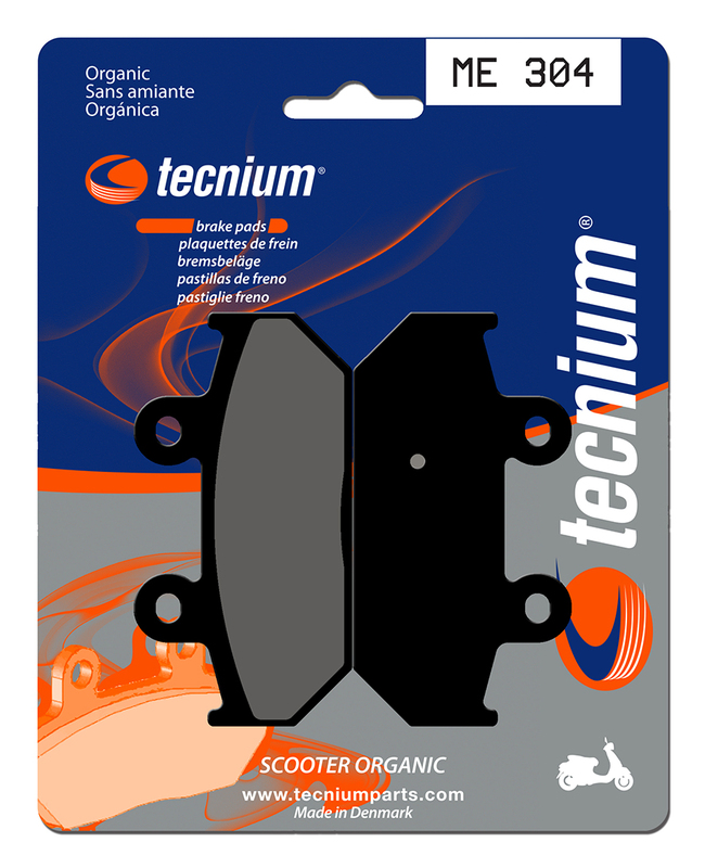 Plaquettes de freins Tecnium Scooter organique - ME304