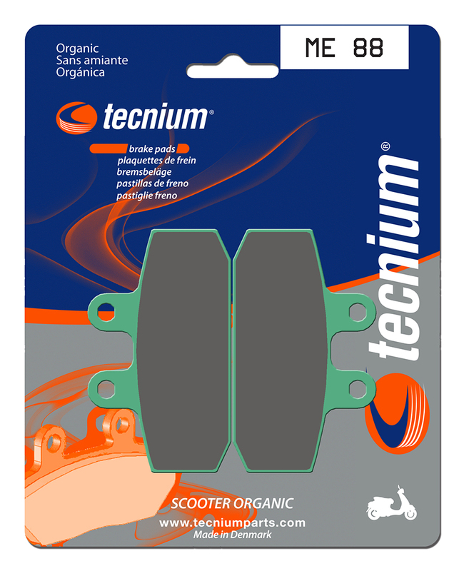 Plaquettes de freins Tecnium Scooter organique - ME88