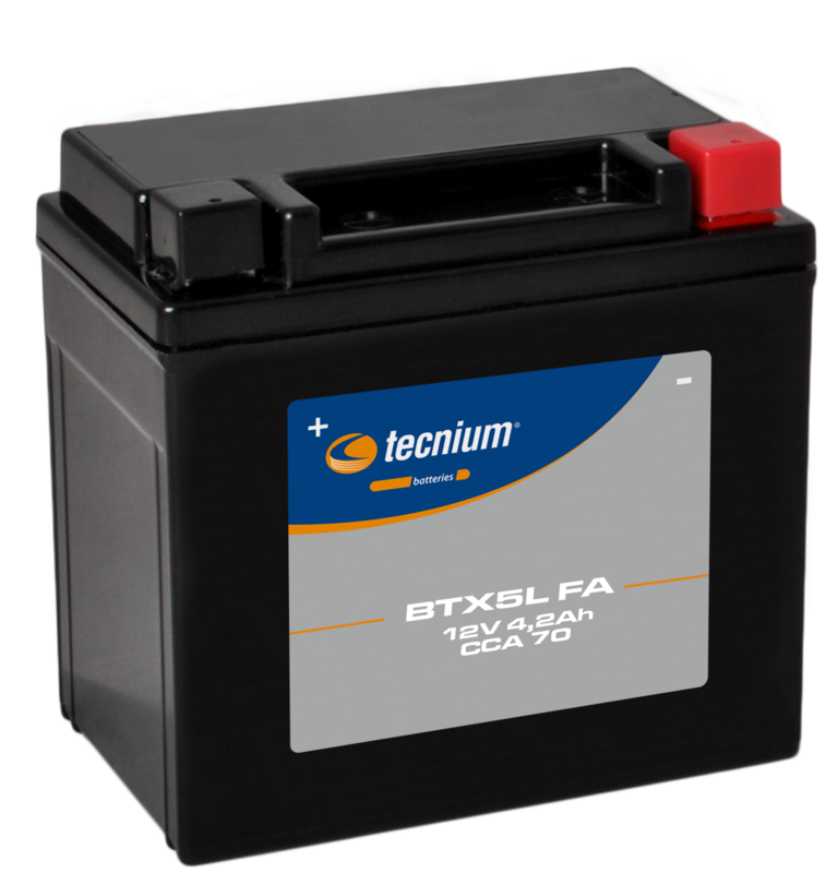 Batterie Tecnium sans entretien activé usine - BTX5L
