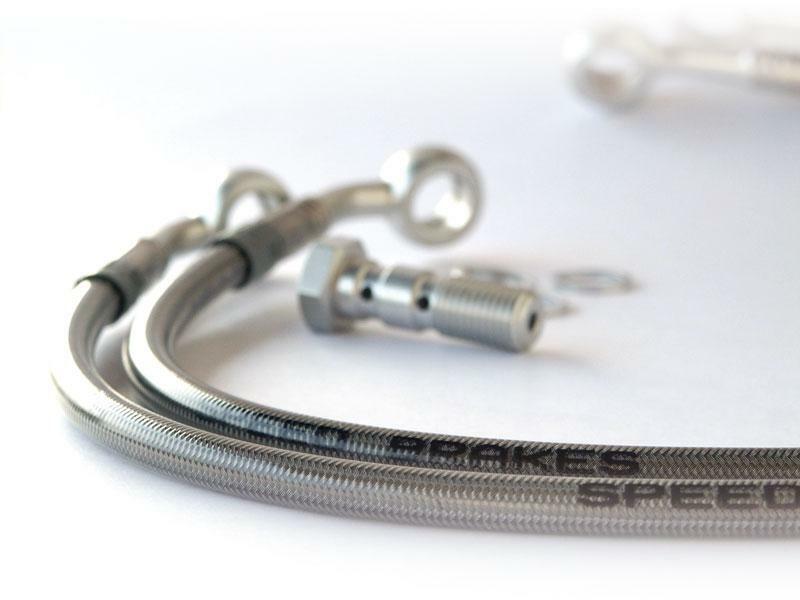 Kit durite de frein Tecnium Aviation SPEEDBRAKES inox/raccord argent