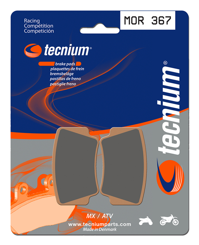 Plaquettes de freins Tecnium Racing MX métal fritté - MOR367