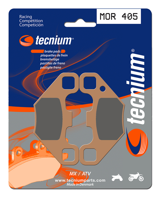 Plaquettes de freins Tecnium Racing MX métal fritté - MOR405