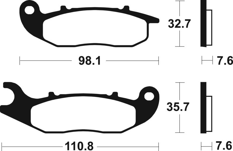 Plaquettes de freins Tecnium Performance métal fritté - MF359
