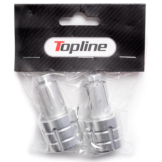 Embouts de guidon TopLine Alu 13 - 17MM Silver
