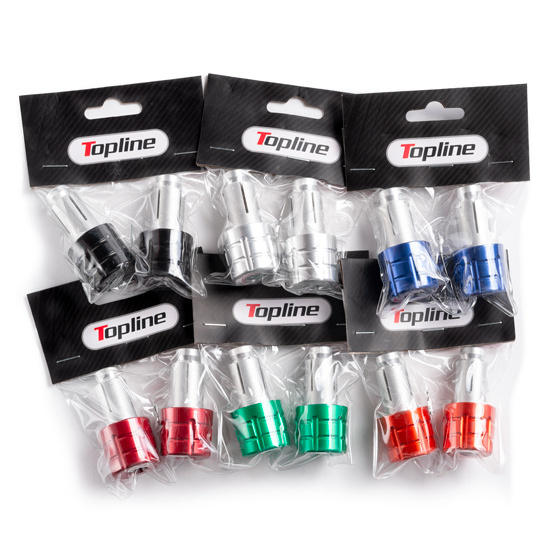 Embouts de guidon TopLine Alu 13 - 17MM Orange