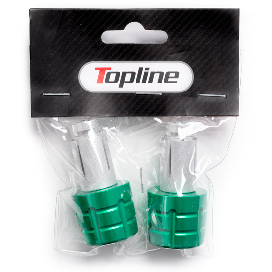Embouts de guidon TopLine Alu 13 - 17MM Vert