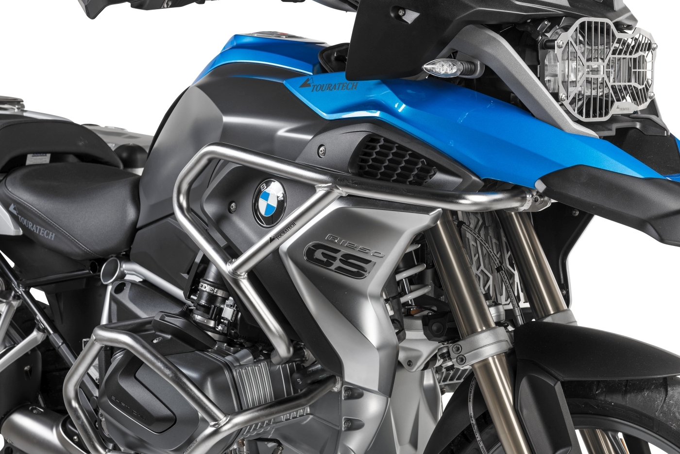 Pare-carter Touratech Crash bar carénage - Argent