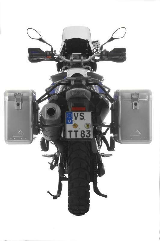 Valise Touratech ZEGA Mundo 31/38 - Support noir inclus - Alu