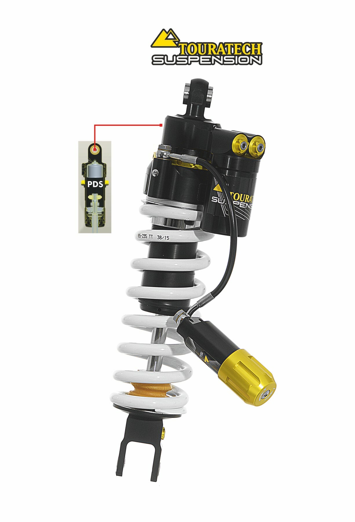 Amortisseur Touratech EXTREME - Blanc