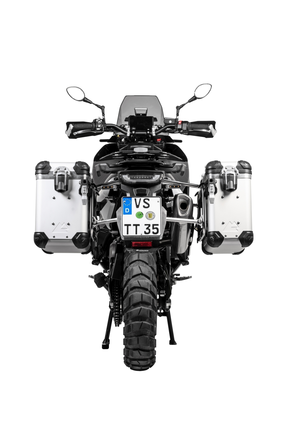 Valise Touratech Kit complet ZEGA Evo 31/38 - Support gris inclus - Anodisé gris