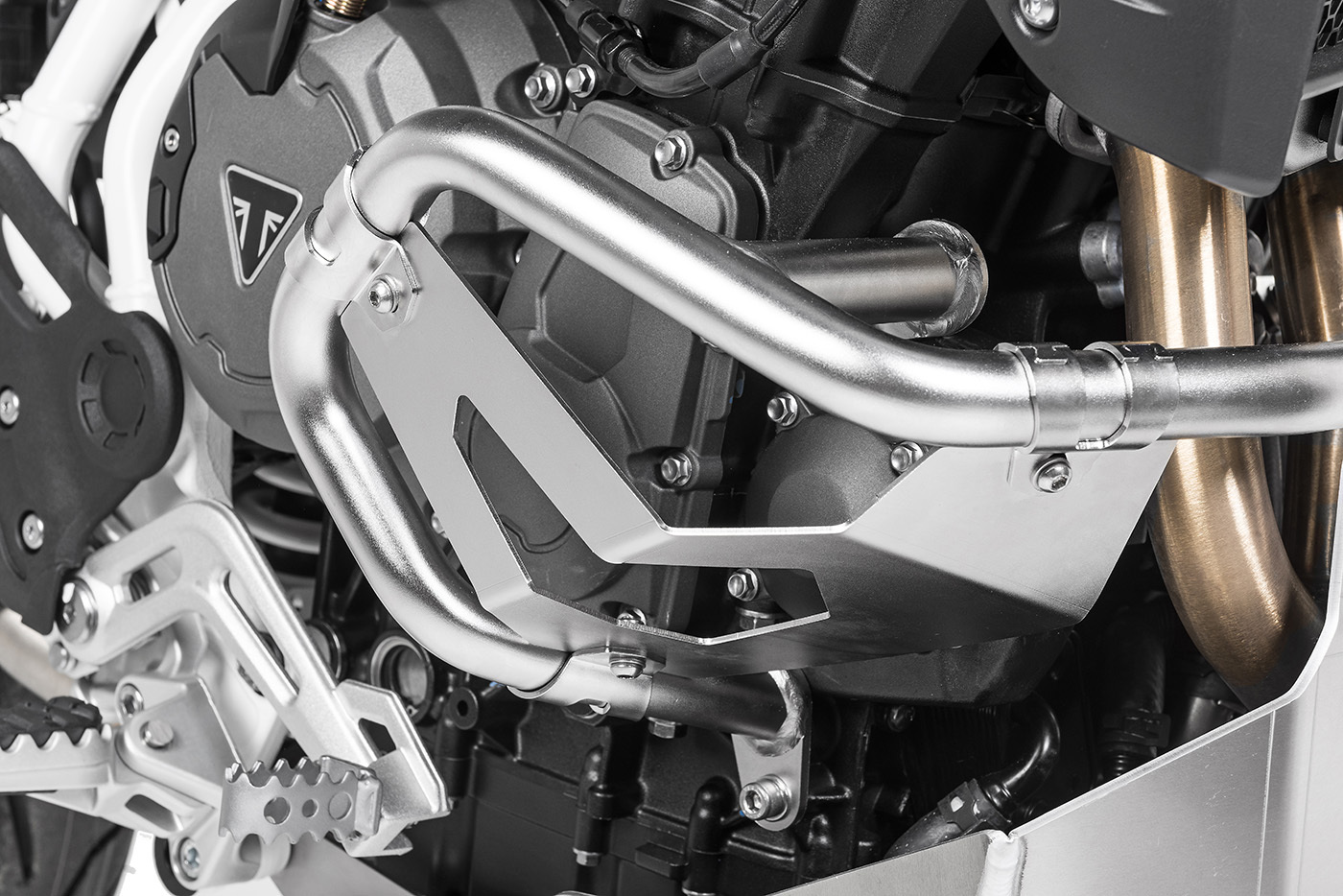 Pare-carter Touratech Renfort crash-bar - Argent