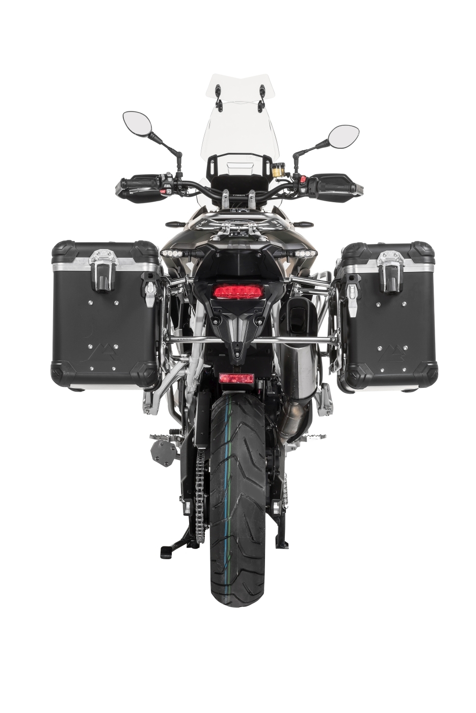 Valise Touratech Kit complet ZEGA Evo 38/45 - Support gris inclus - Anodisé noir