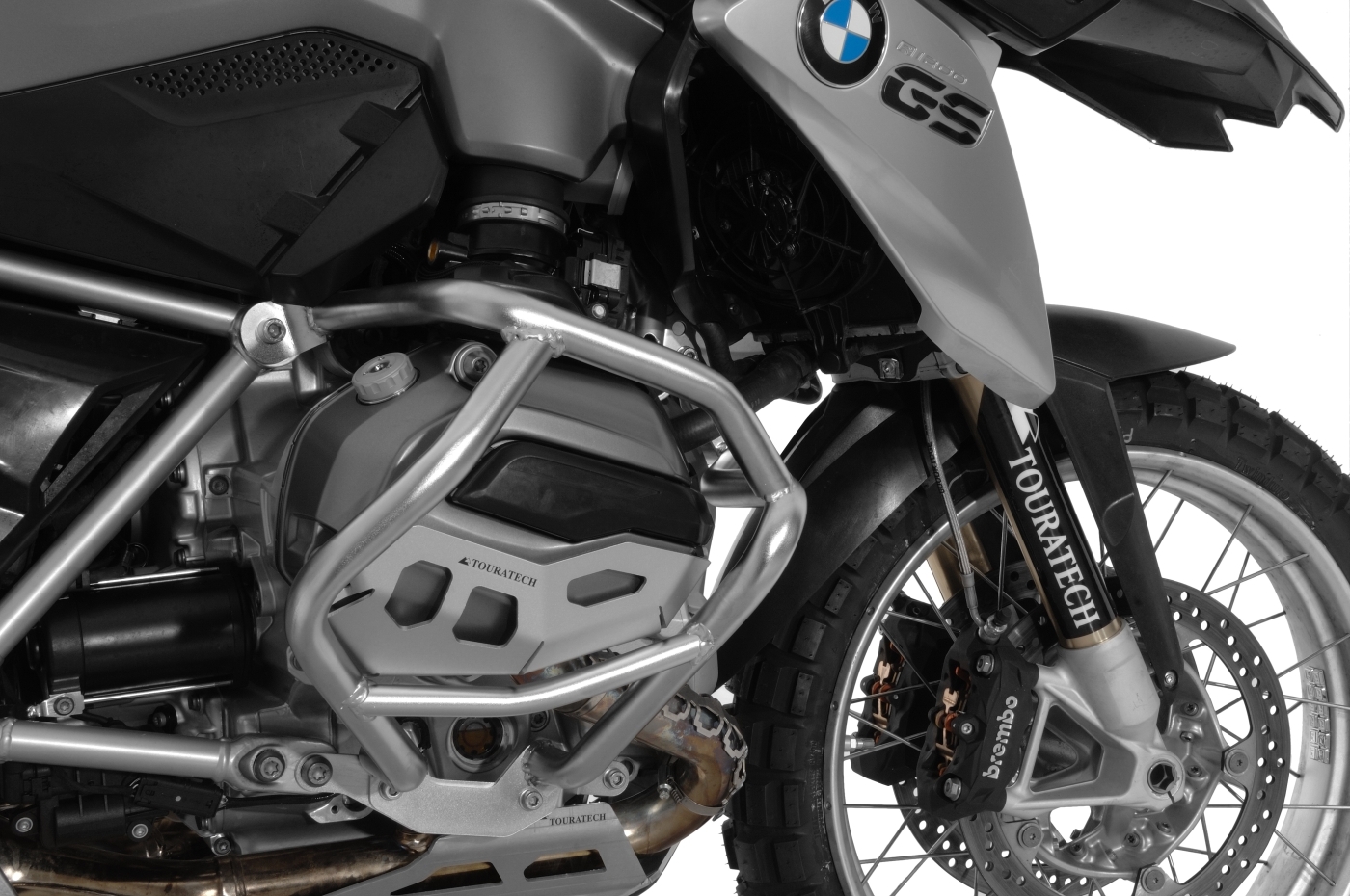 Pare-carter Touratech Crash-bar pour cylindre - Argent