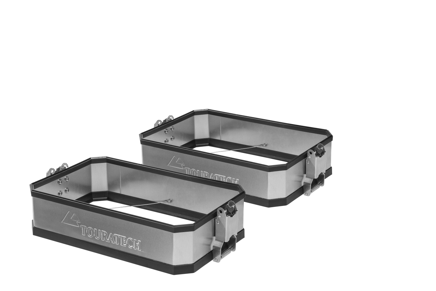 Valise Touratech Extension pour valise d'origine - Volume BOOSTER (la paire) - Argent