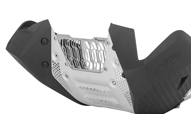 Sabot moteur Touratech grille de protection supplémentaire - Argent