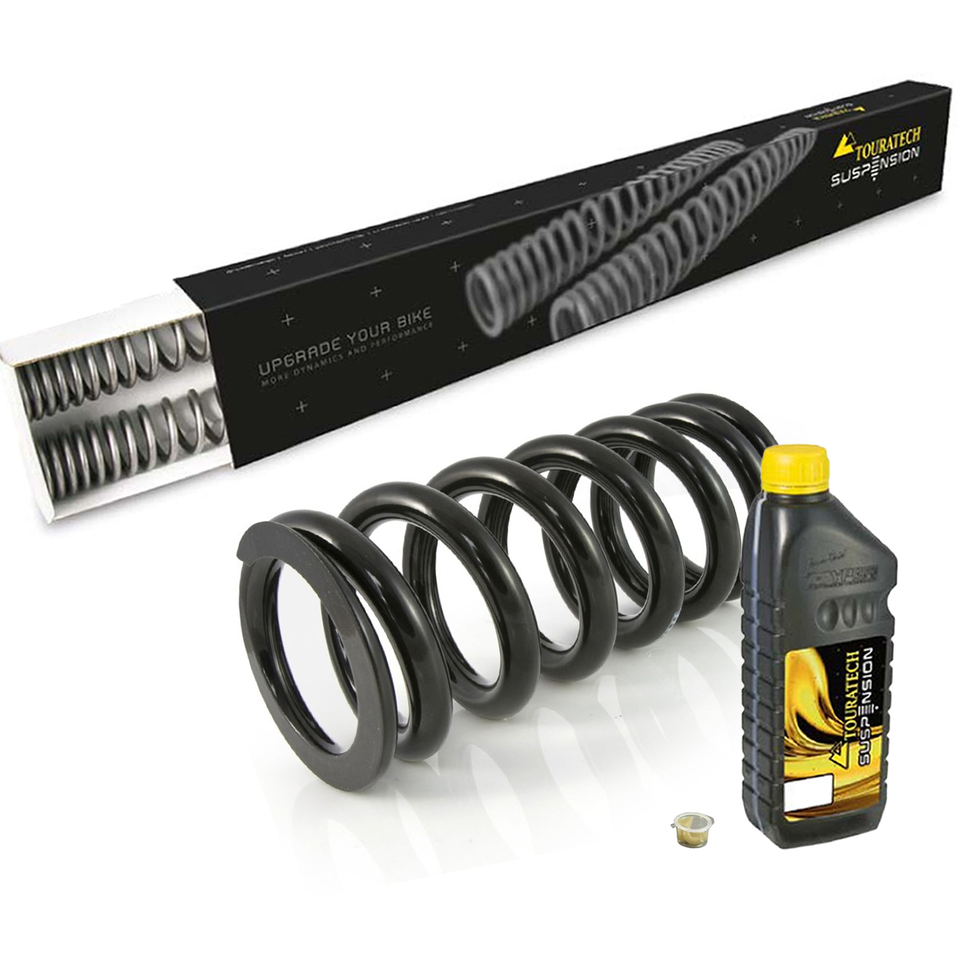 Kit suspension Touratech Avant/arrière - Kit Ressorts progressifs (Pour modèle avec EERA) - Noir