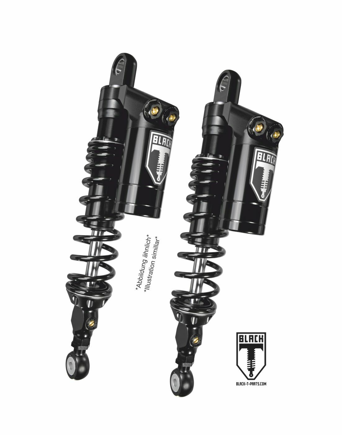 Amortisseur Touratech Black-T - Stage 3 (la paire) - Noir