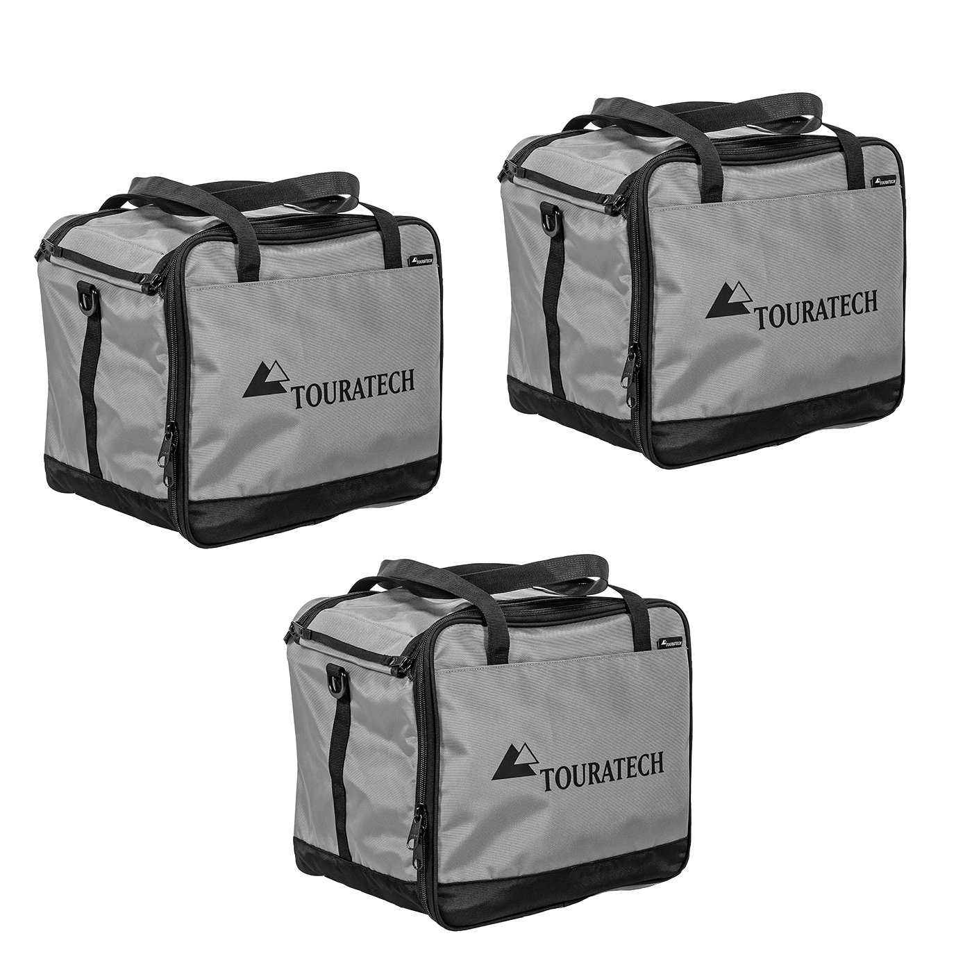 Sacoche interne Touratech pour valises ADV et top case (3 sacs) - gris