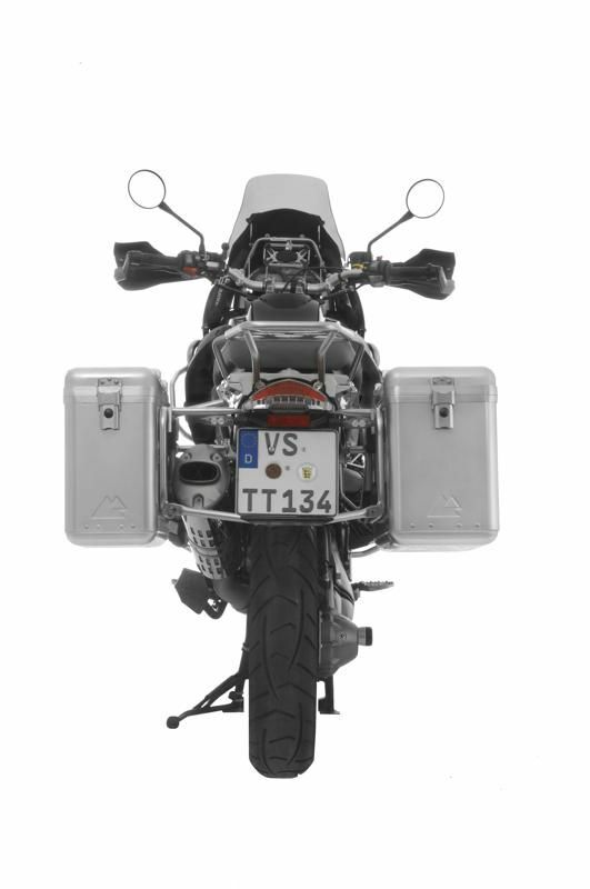 Valise Touratech ZEGA Mundo 31/38 - Support gris inclus - Alu