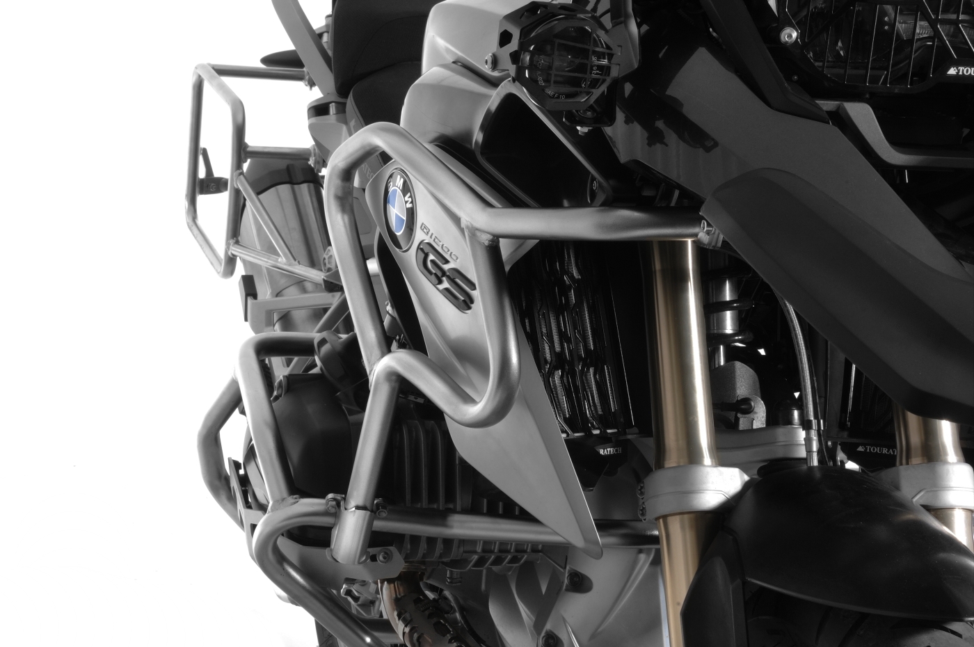 Pare-carter Touratech Extension de crash-bar - Argent