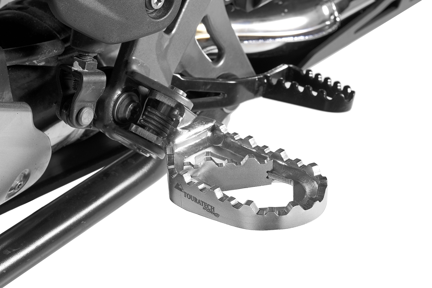 Repose-pieds Touratech Works - position basse - Argent