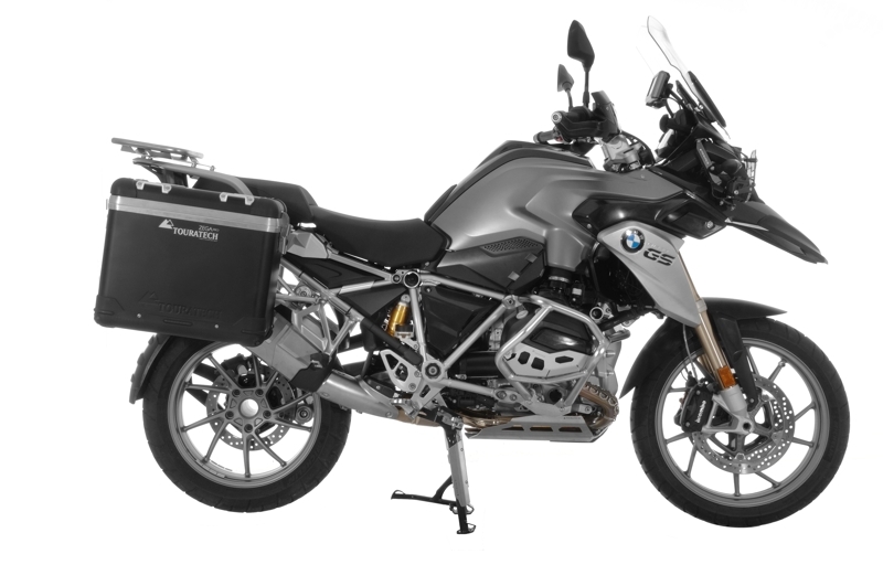 Valise Touratech ZEGA Pro 38/45 - Support noir inclus - Anodisé noir