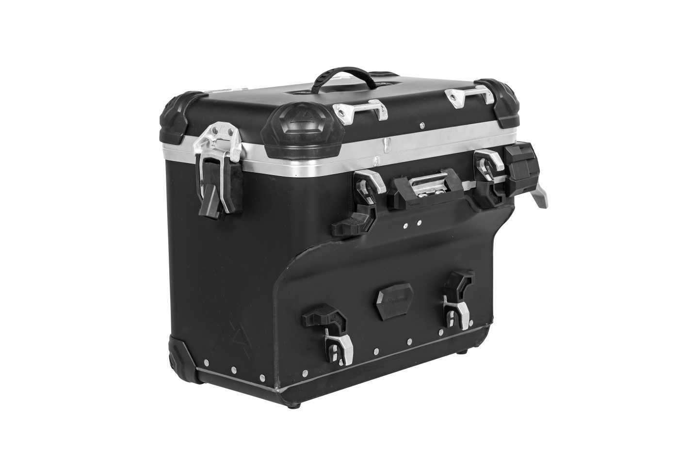 Valise Touratech ZEGA Evo X Avec déport 45L - Anodisé noir