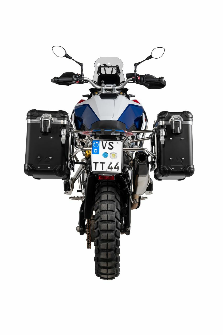 Valise Touratech Kit complet ZEGA Evo 31/38 - Support noir inclus - Anodisé noir