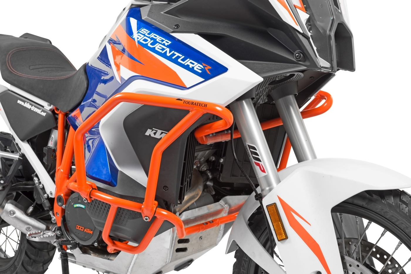 Pare-carter Touratech Extension de crash-bar - Orange