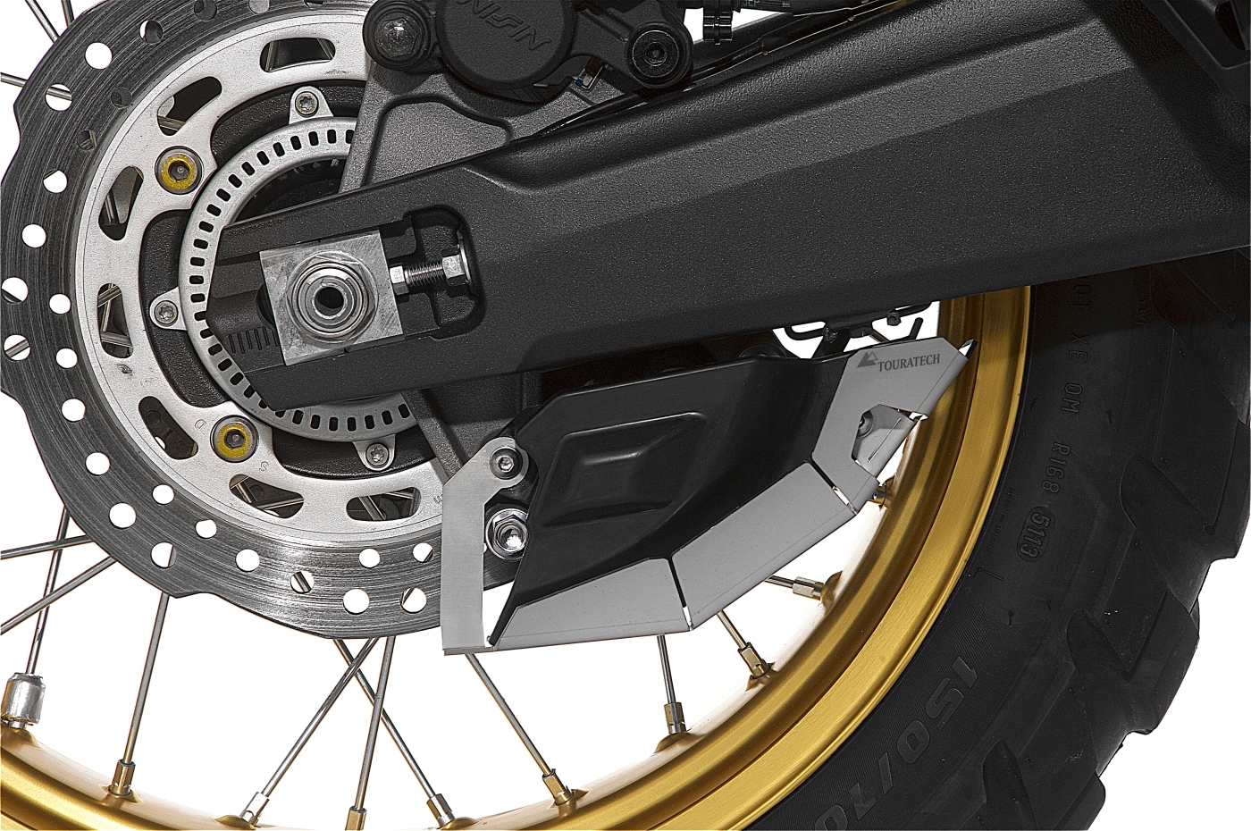 Protection Touratech pour frein de stationnement - Argent